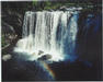yellowstone waterfall with rainbow